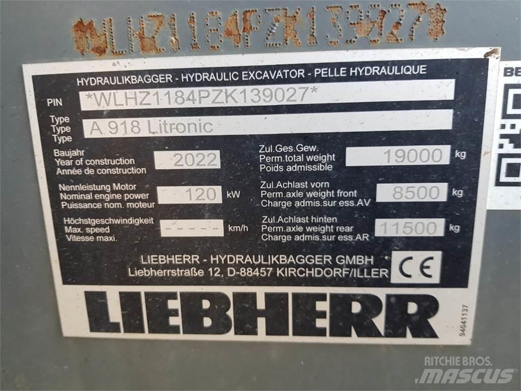 Liebherr A918 Ekskavatori uz riteņiem