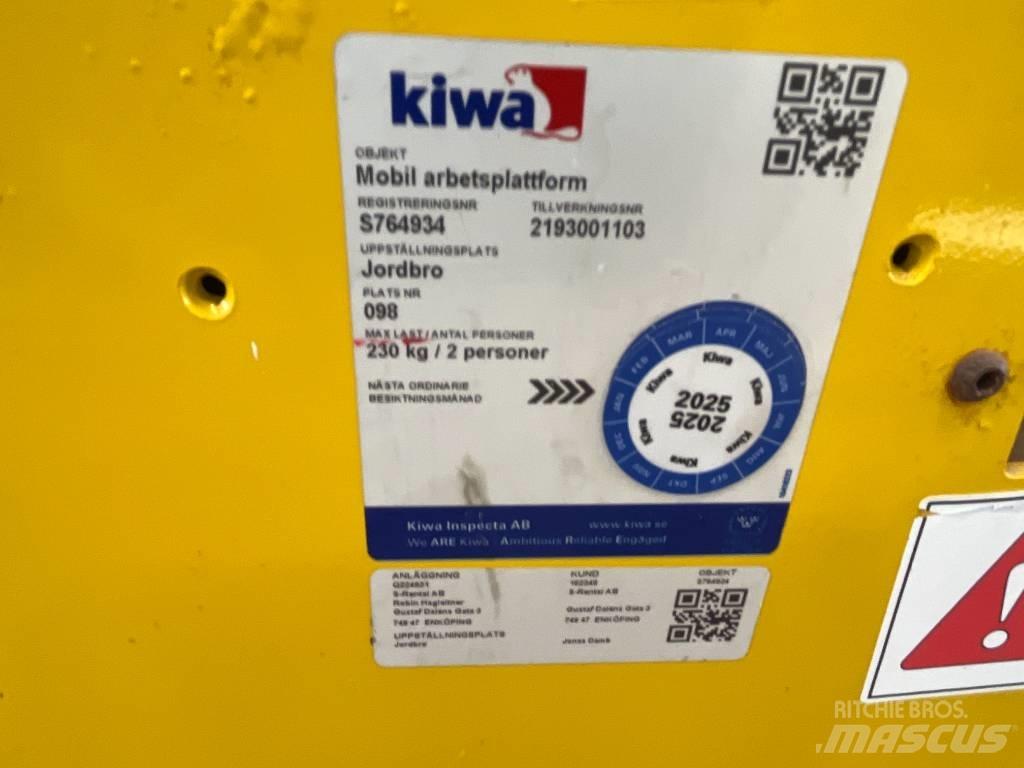 Saxlift GMG 930 ED, Šķerveida pacēlāji