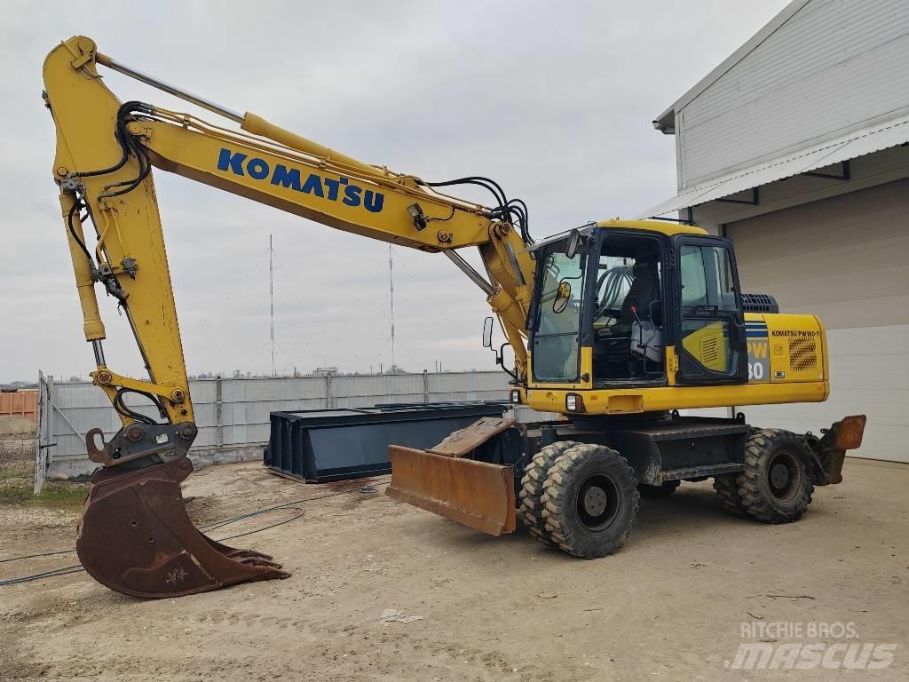 Komatsu PW 180-7EO Ekskavatori uz riteņiem