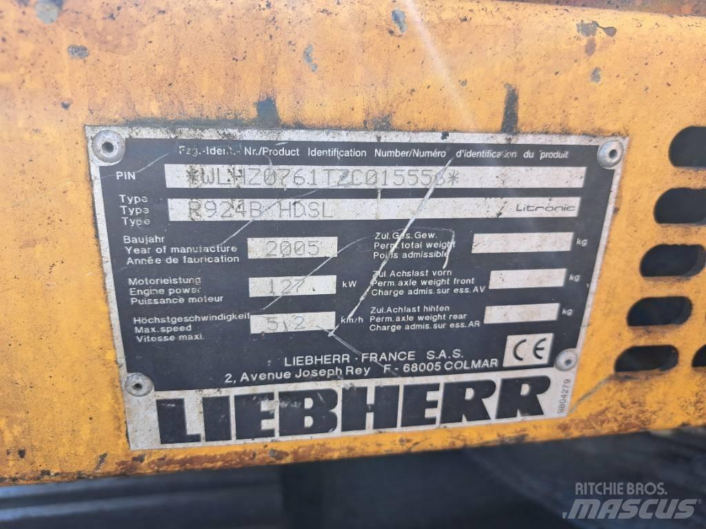 Liebherr R924B HDSL Kāpurķēžu ekskavatori