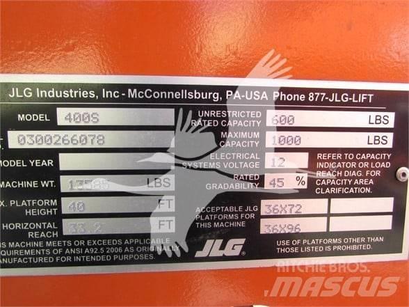 JLG 400S Teleskopiskie pacēlāji