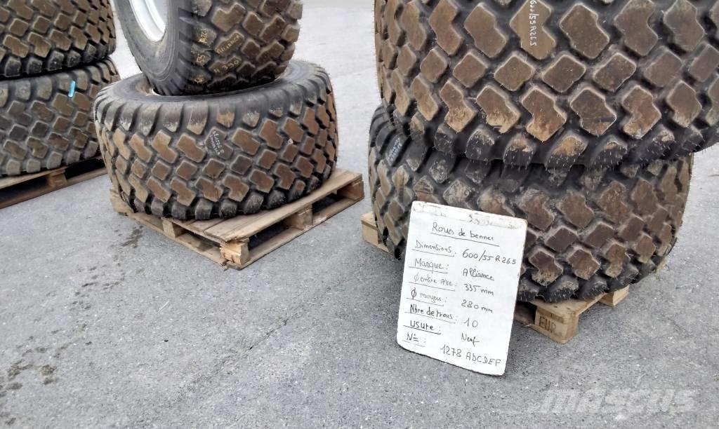 Alliance 600/55R26.5 Riepas, riteņi un diski