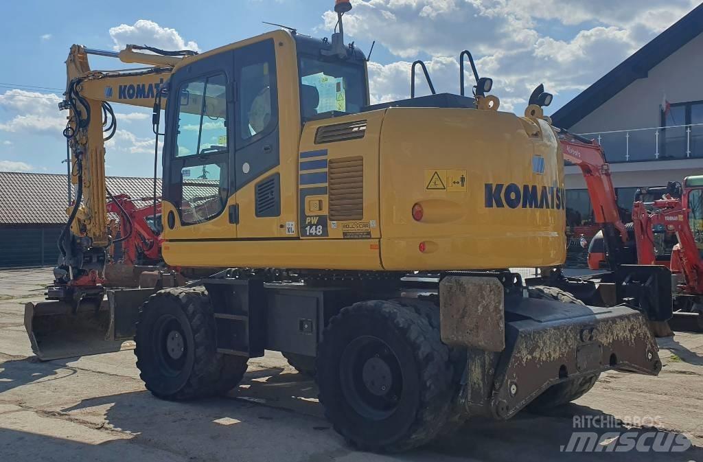 Komatsu PW148-10 Ekskavatori uz riteņiem