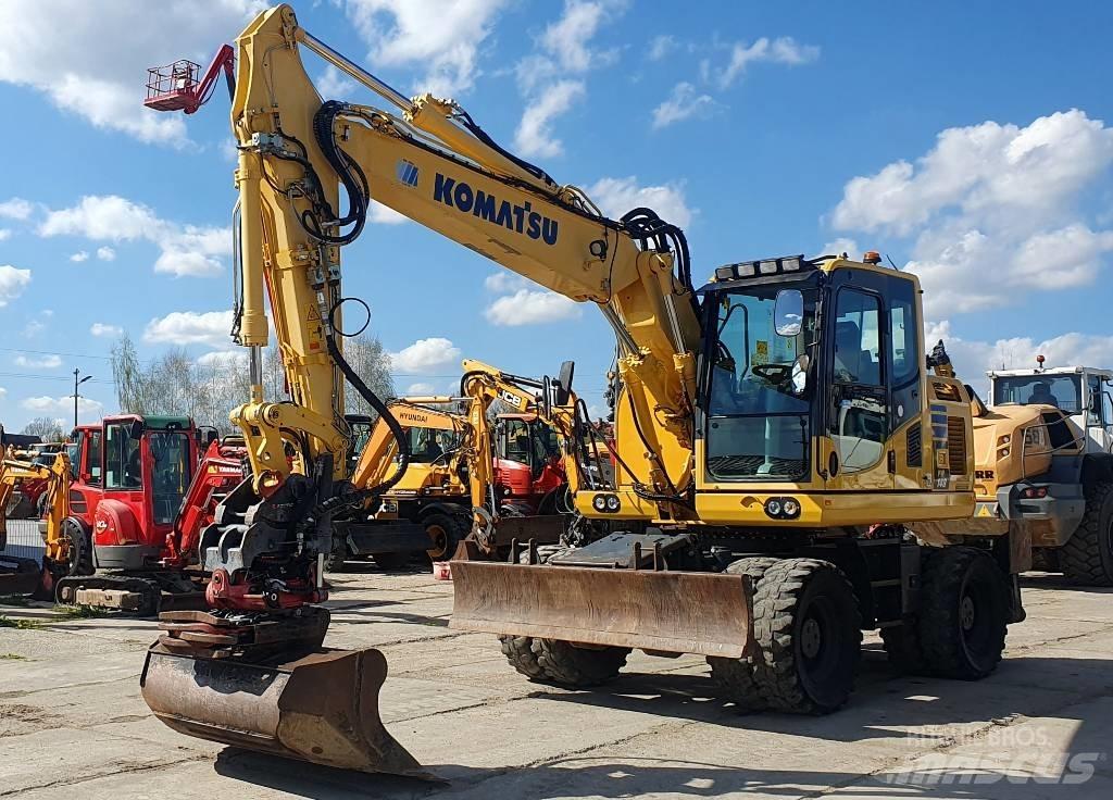 Komatsu PW148-10 Ekskavatori uz riteņiem
