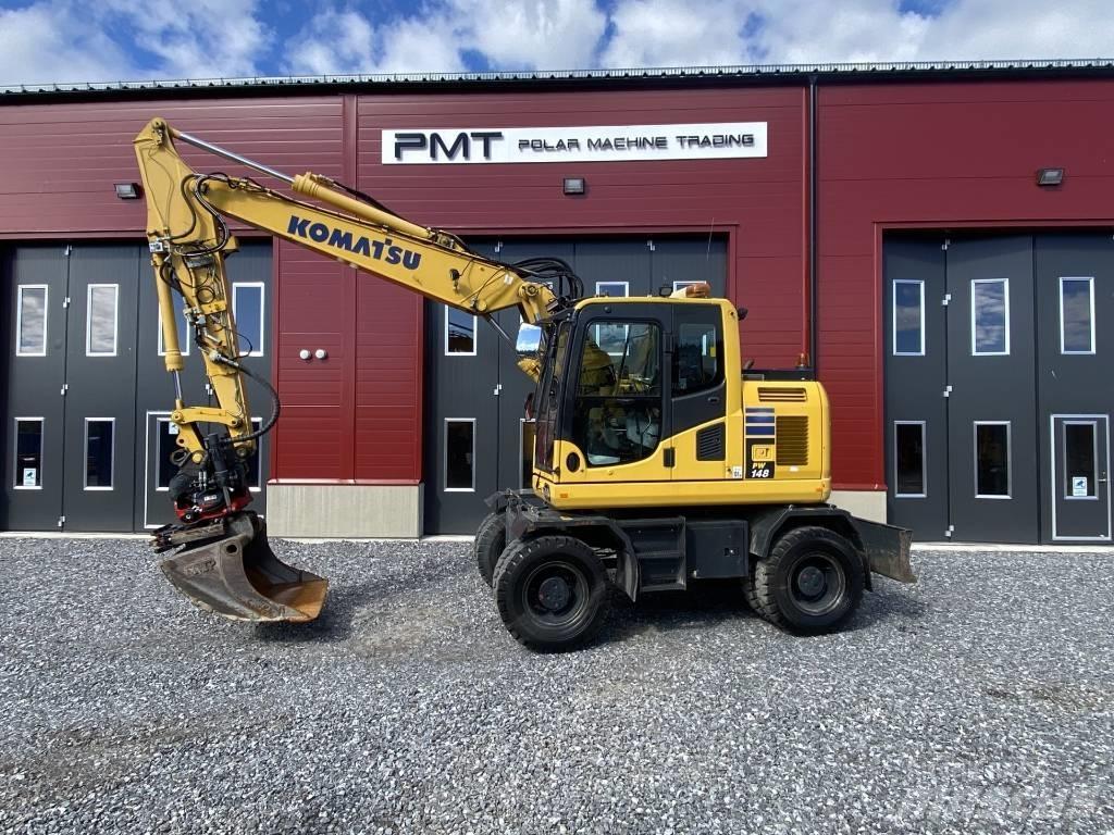 Komatsu PW 148-10 Ekskavatori uz riteņiem