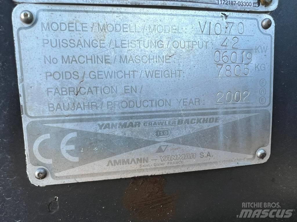 Yanmar Vio 70 Kāpurķēžu ekskavatori
