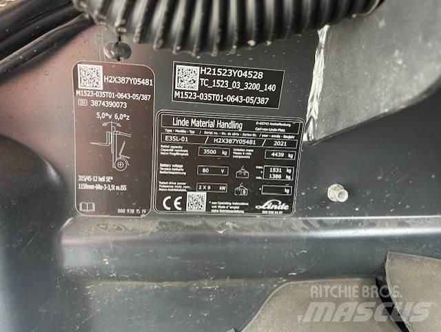 Linde E35L Elektriskie iekrāvēji