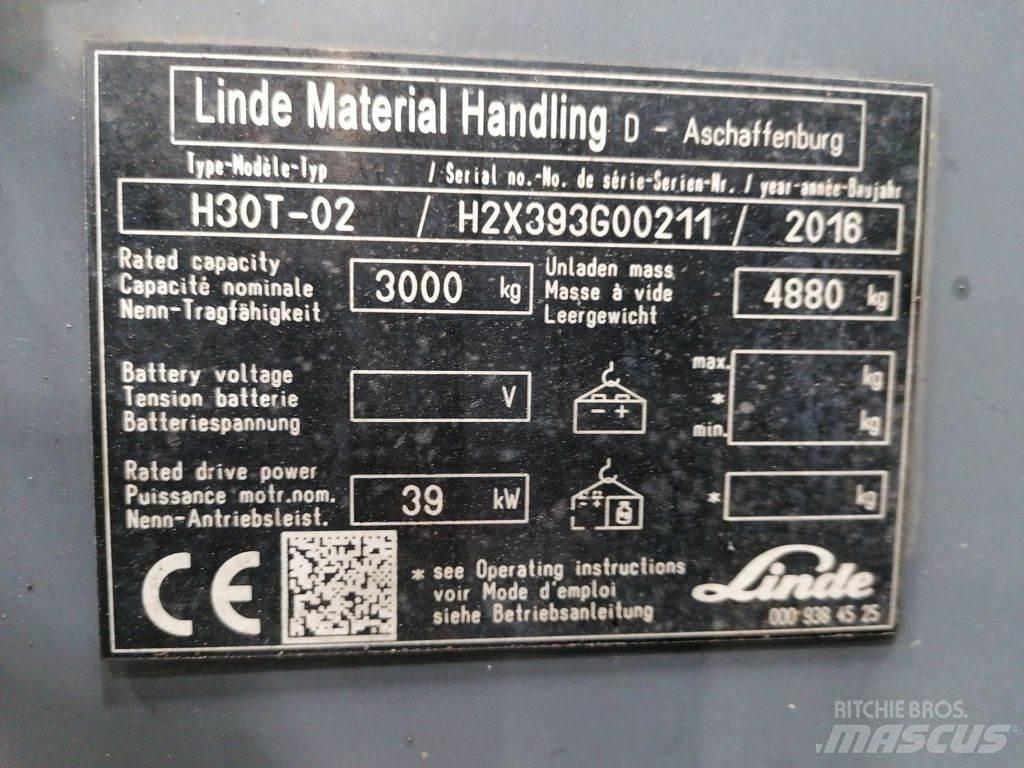 Linde H30T-02 LPG tehnika