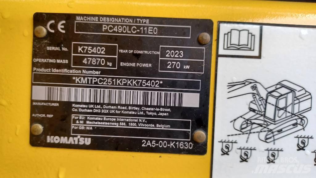 Komatsu PC 490 LC-11 Kāpurķēžu ekskavatori