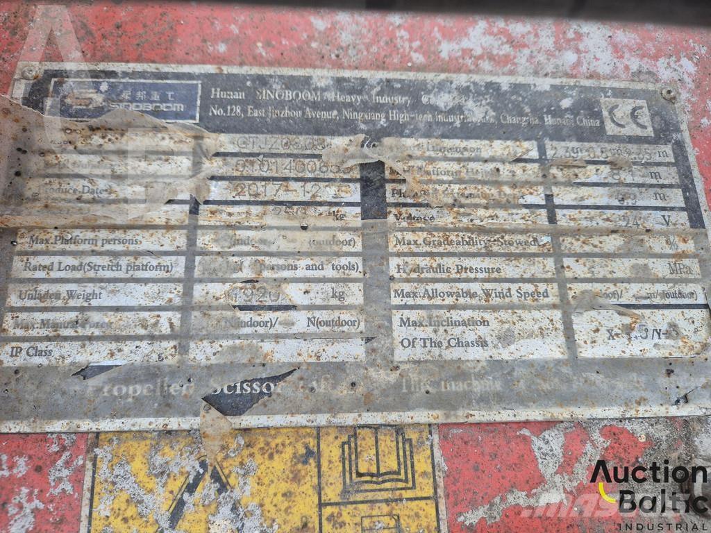 Sinoboom GTJZ0808 Šķerveida pacēlāji