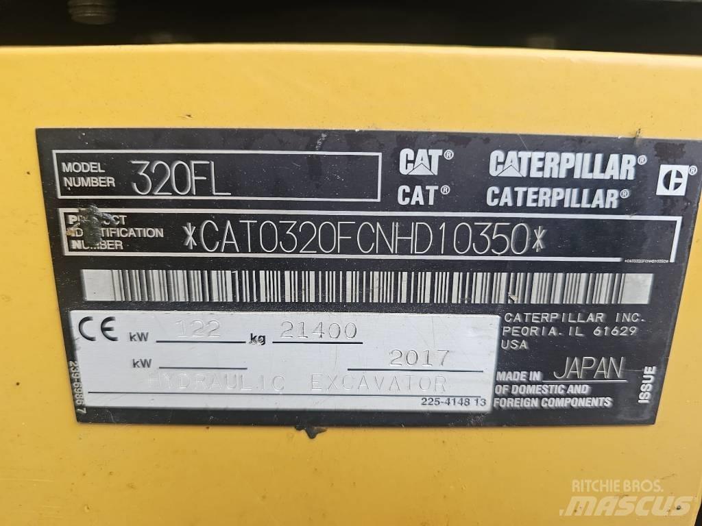 CAT 320FL Kāpurķēžu ekskavatori