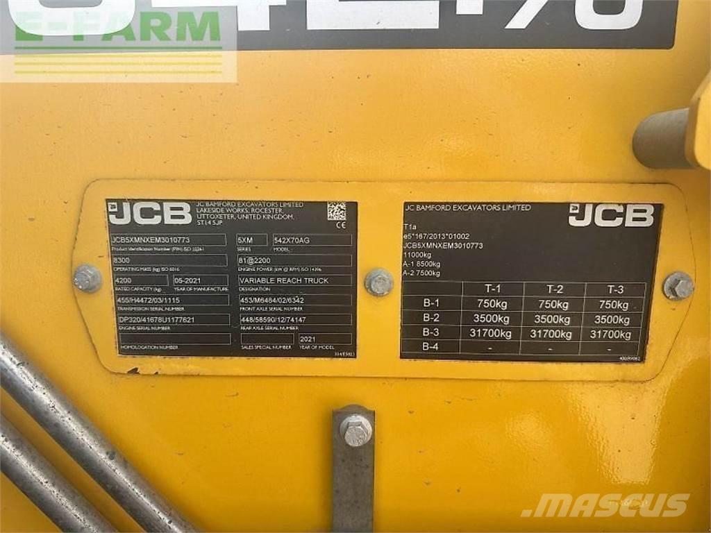 JCB 542-70 Lauksaimniecības pacēlāji