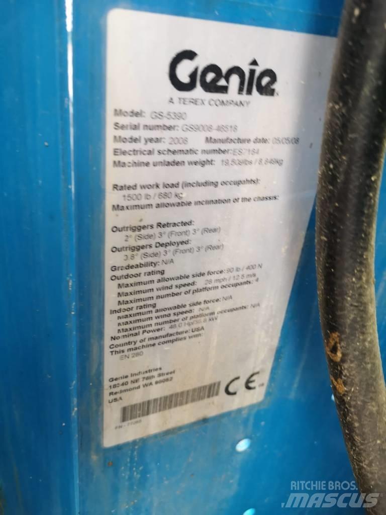 Genie 5390 Šķerveida pacēlāji