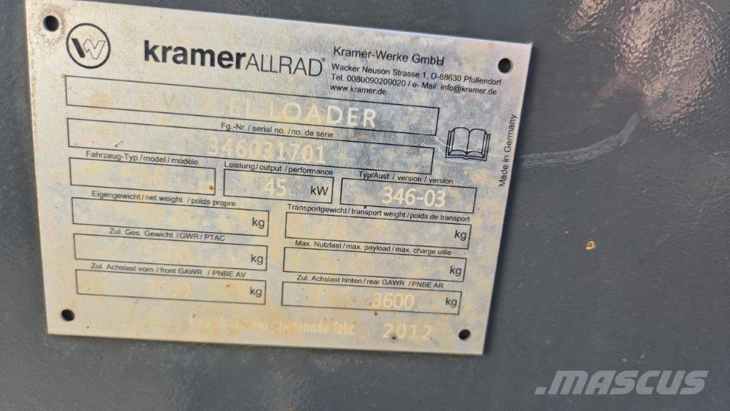 Kramer 750 Iekrāvēji uz riteņiem