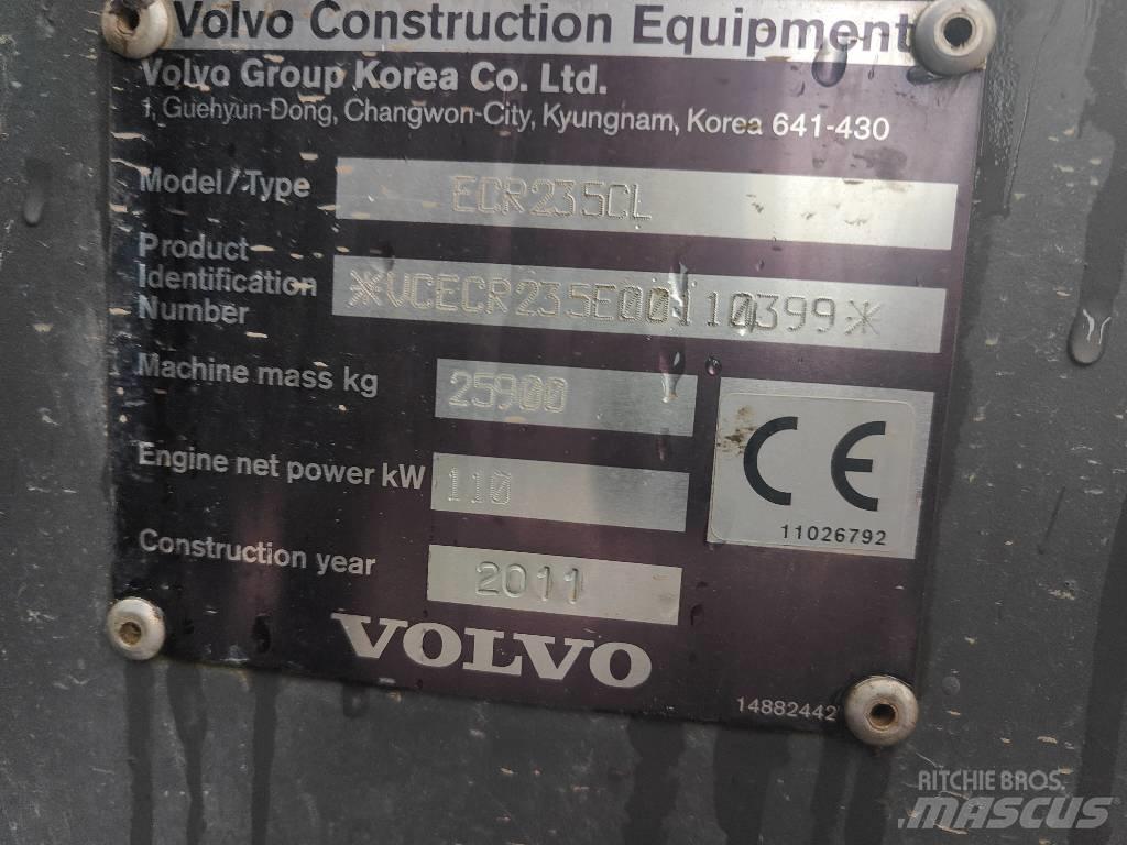Volvo ECR 235 C L Kāpurķēžu ekskavatori