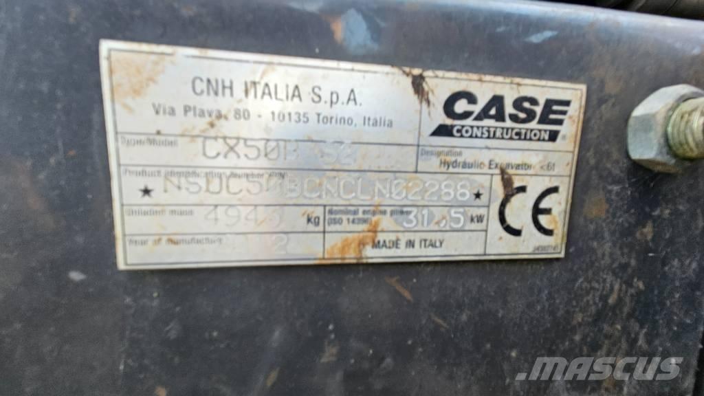 CASE CX50B Mini ekskavatori < 7 t