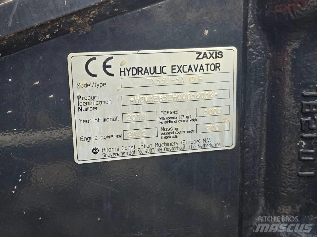 Hitachi ZX55U-5A CLR Mini ekskavatori < 7 t