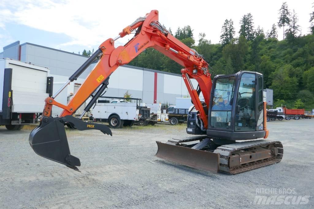 Hitachi zx75ur-5B Kāpurķēžu ekskavatori