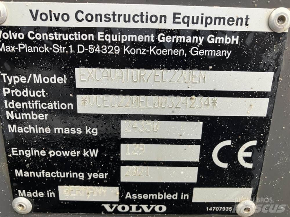 Volvo EC220EN Kāpurķēžu ekskavatori