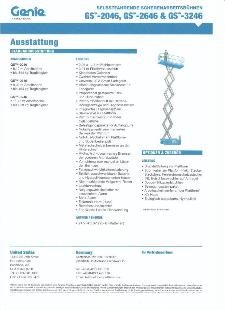 Genie GS 2646 Šķerveida pacēlāji