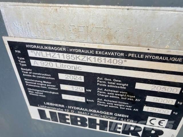 Liebherr A920 Ekskavatori uz riteņiem