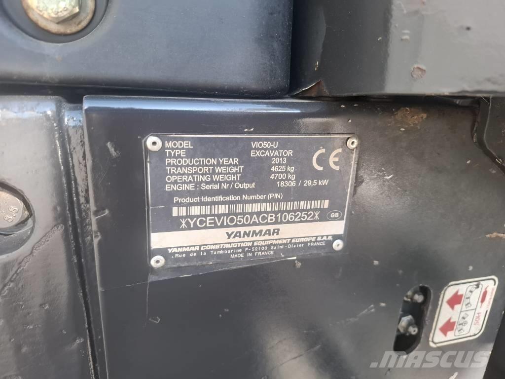 Yanmar Vio 50 U Mini ekskavatori < 7 t