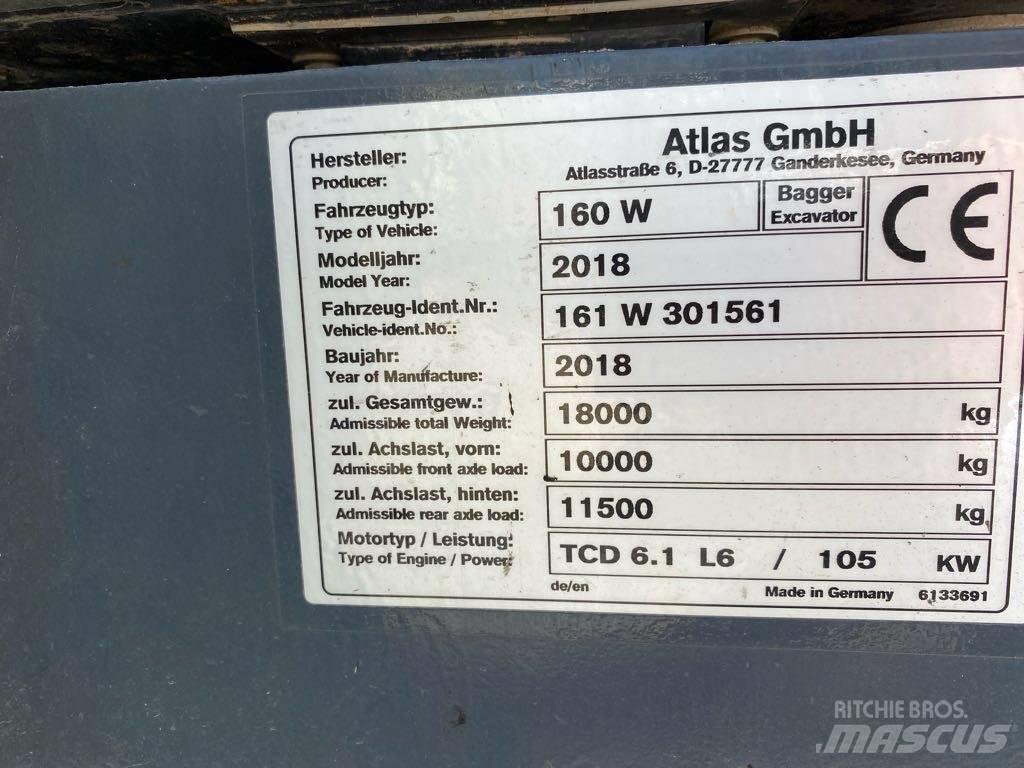  Altas 160 W Ekskavatori uz riteņiem