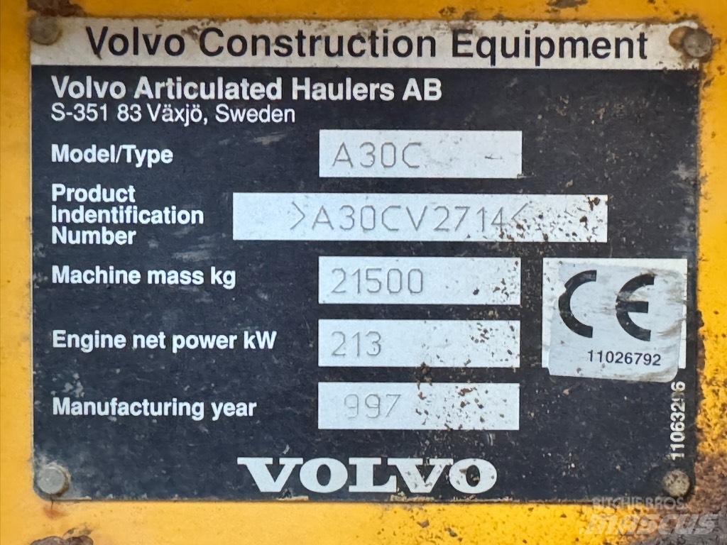Volvo A 30 C Artikulētie pašizgāzēji