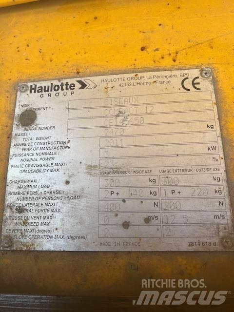 Haulotte Compact 12 Šķerveida pacēlāji