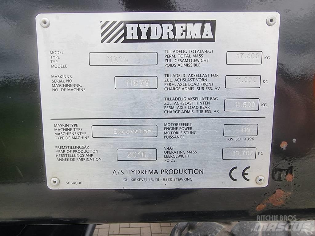 Hydrema MX 14 Ekskavatori uz riteņiem