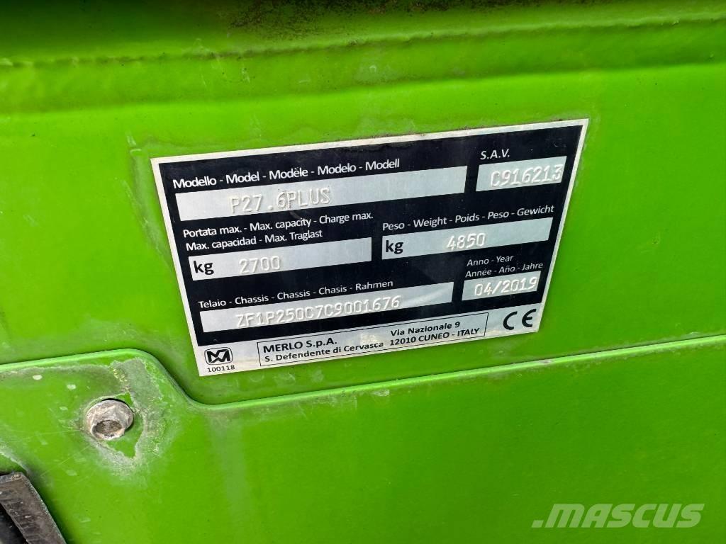 Merlo P27.6 Plus Teleskopiskie manipulatori