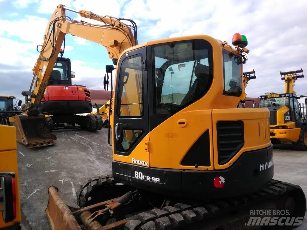 Hyundai 80 CR9-A Kāpurķēžu ekskavatori