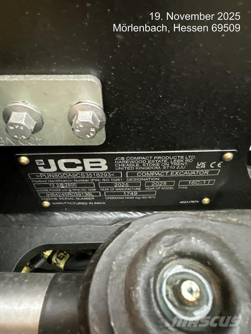 JCB 16C-1 Mini ekskavatori < 7 t