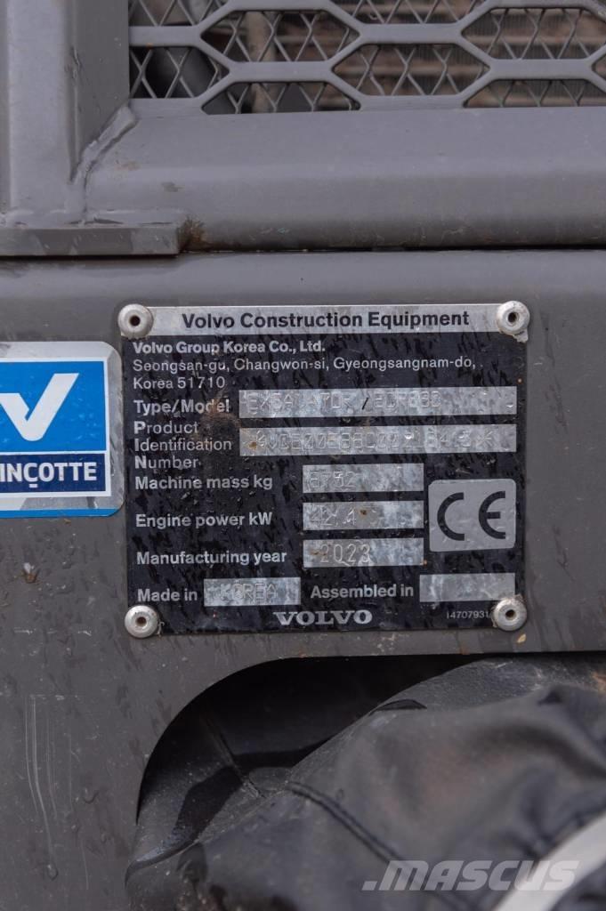 Volvo ECR 88 D Kāpurķēžu ekskavatori