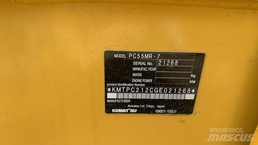 Komatsu PC 55 Kāpurķēžu ekskavatori