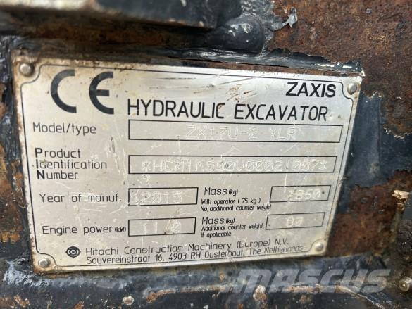 Hitachi ZX 17U-2 Būvniecība- Citi