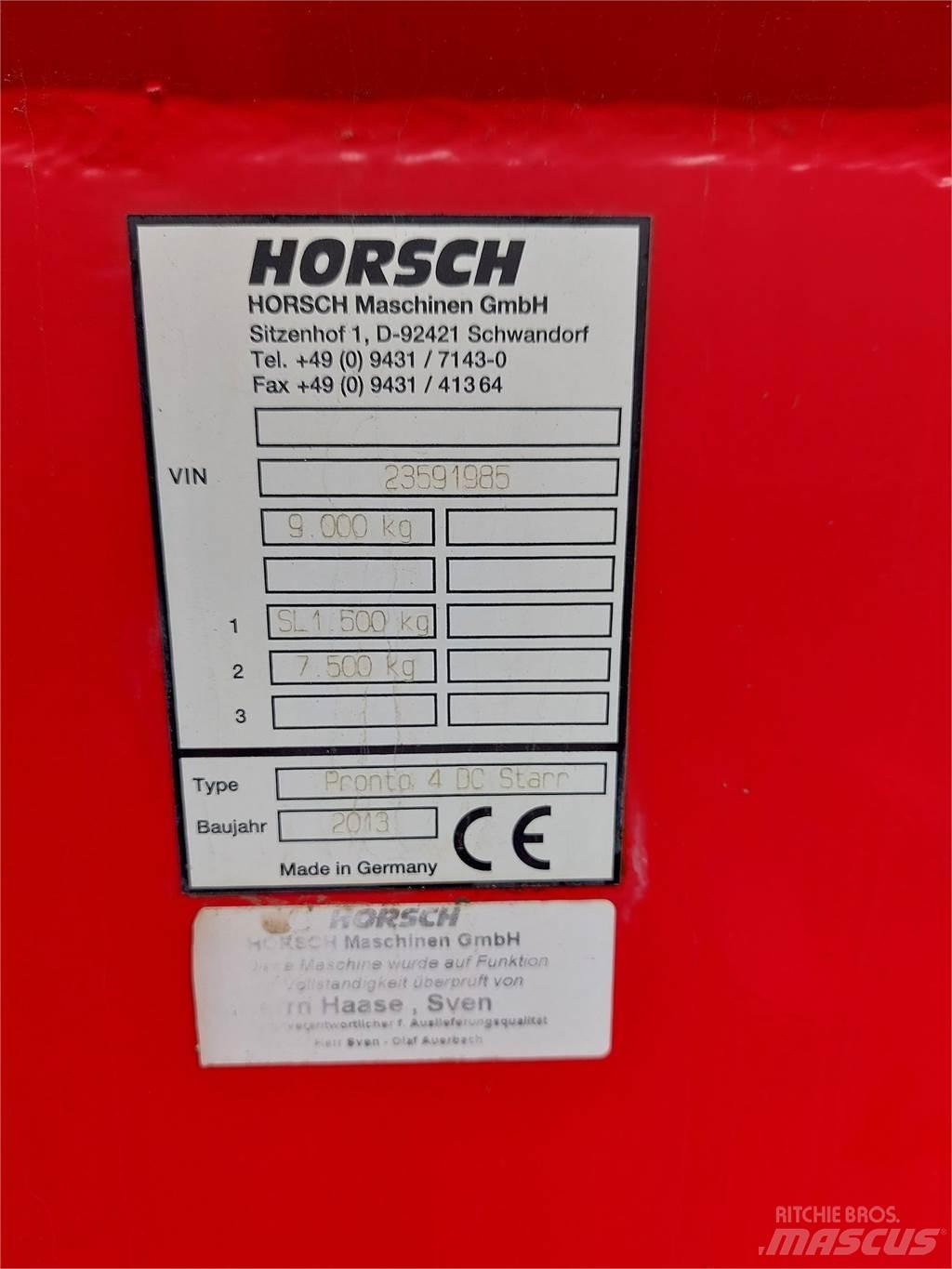 Horsch Pronto 4DC Cita augsnes apstrādes tehnika un papildaprīkojums