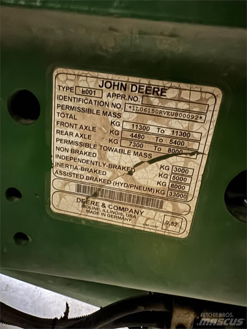 John Deere 6150R Traktori