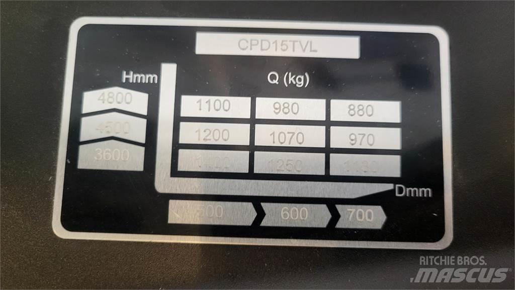  CPD15TVL T4800 Elektriskie iekrāvēji