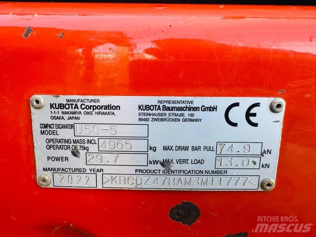 Kubota U50-5 Mini ekskavatori < 7 t