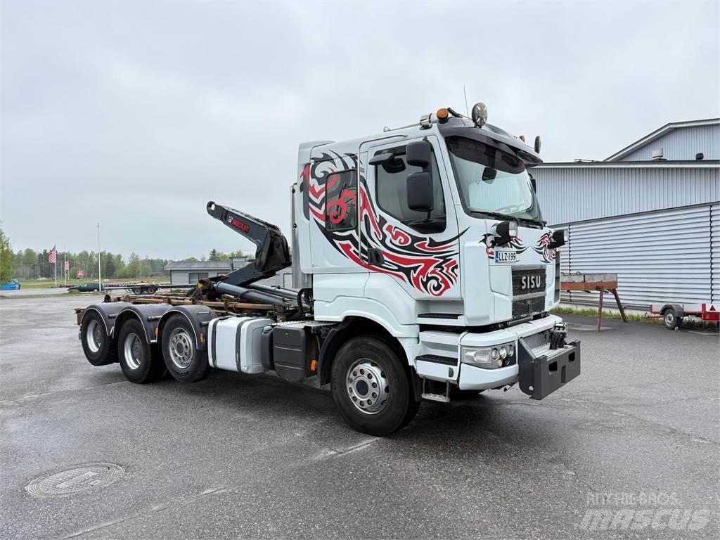 Sisu R500 E13M 8x4 Treileri ar āķi