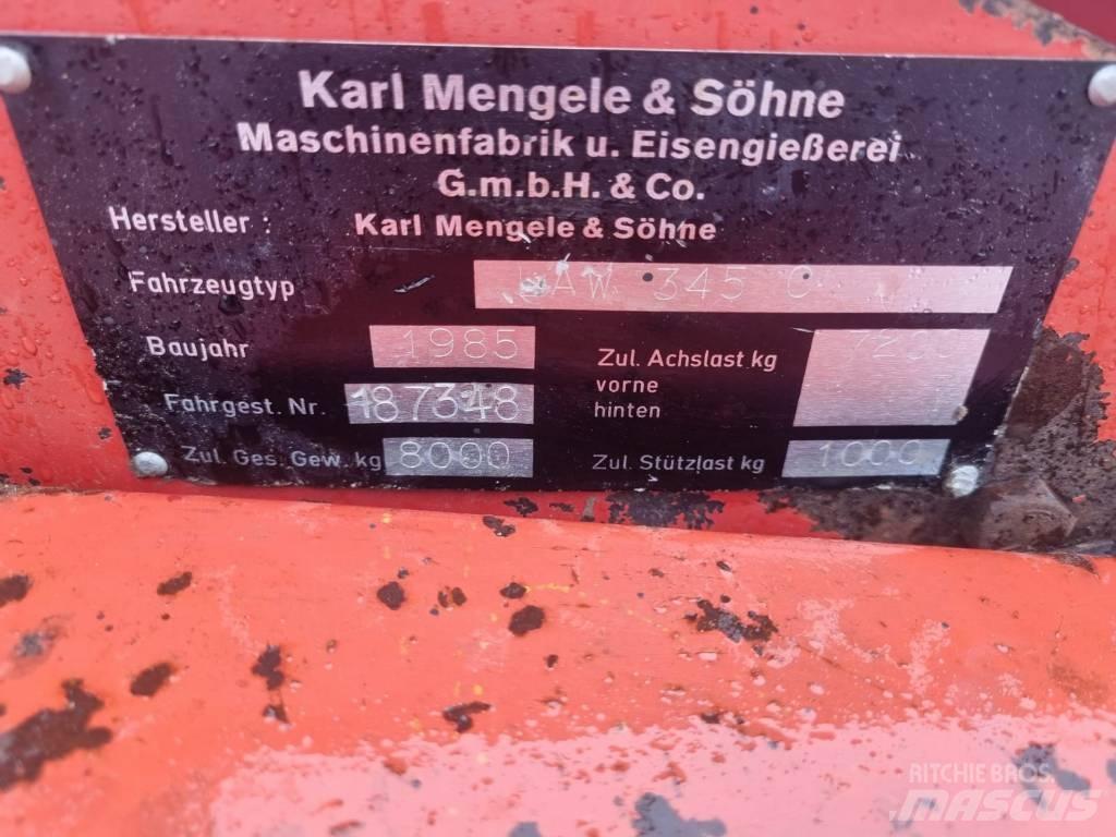 Mengele AW 345 c Savācējpiekabes