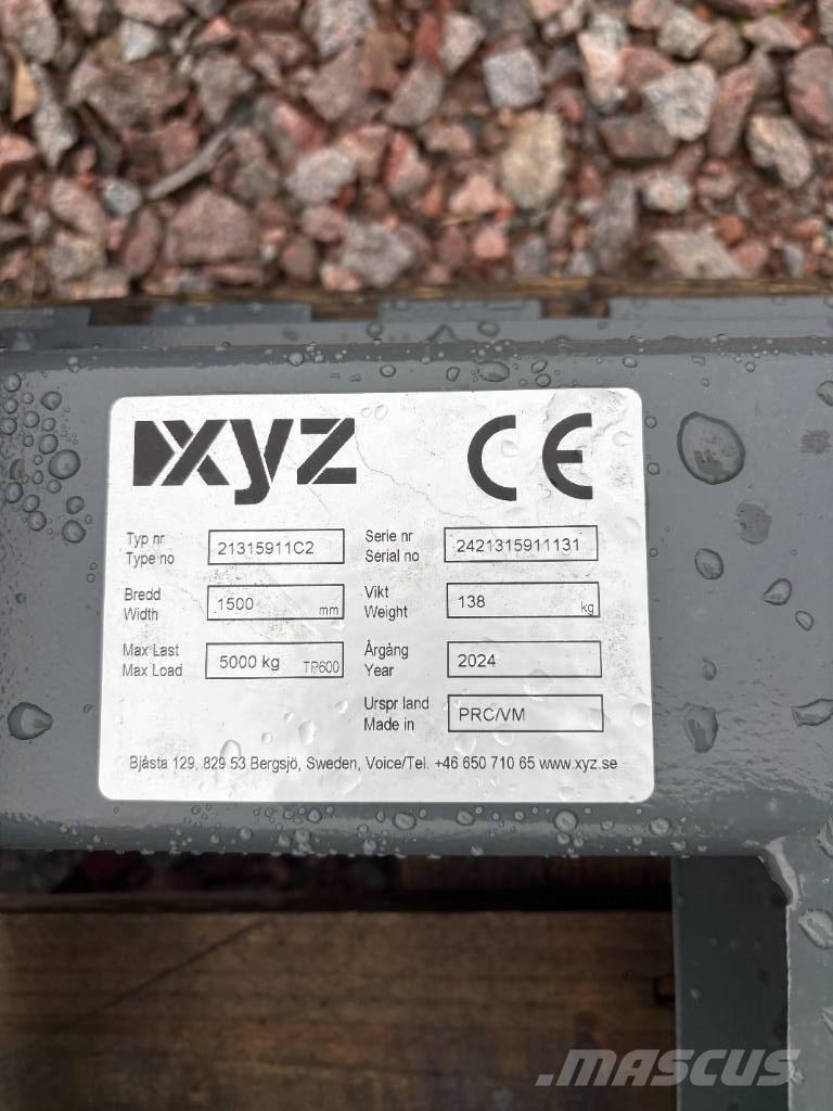 XYZ Gaffelställ BM Iekrāvēji uz riteņiem