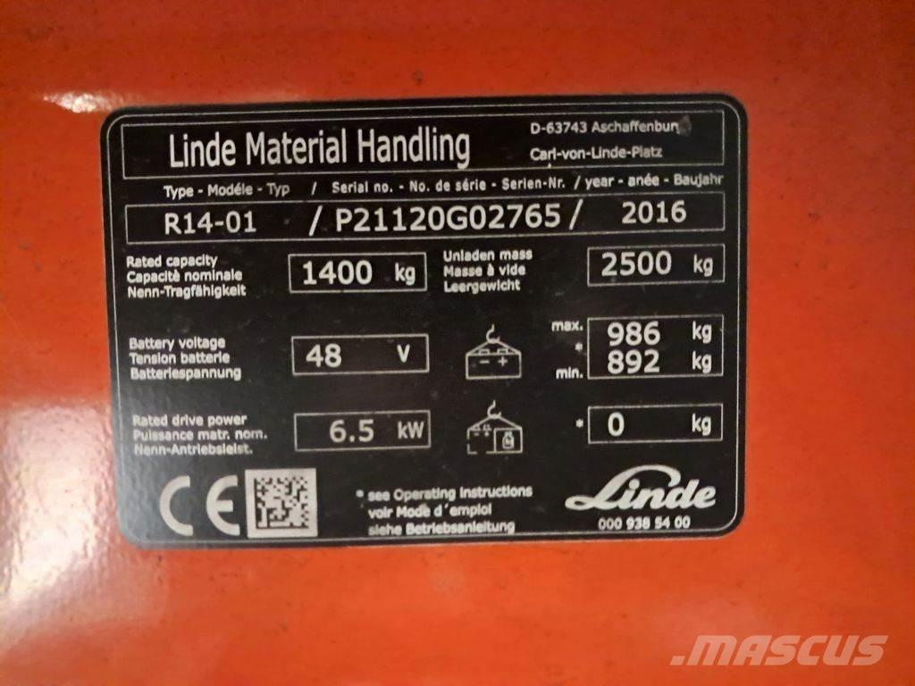 Linde R14-01 Lielaugstuma pārvadātājs