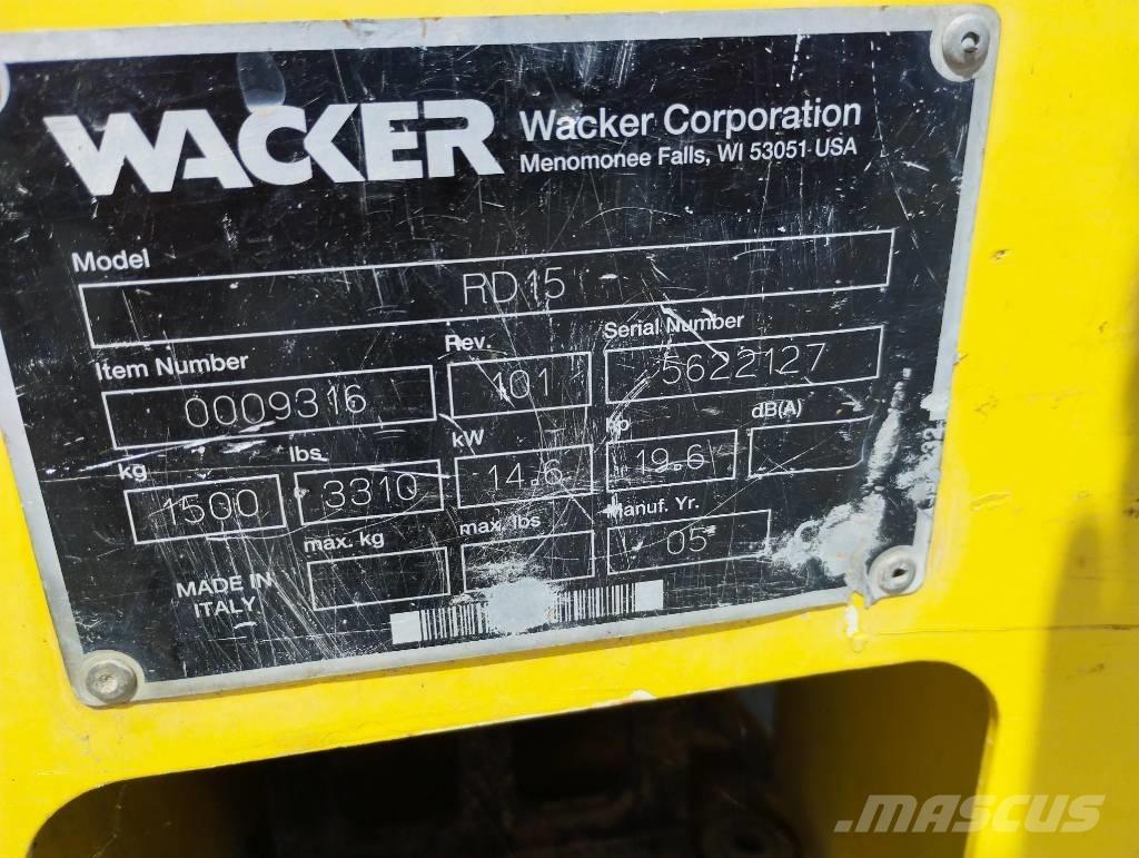 Wacker Neuson RD 15 Divvalču grunts veltņi