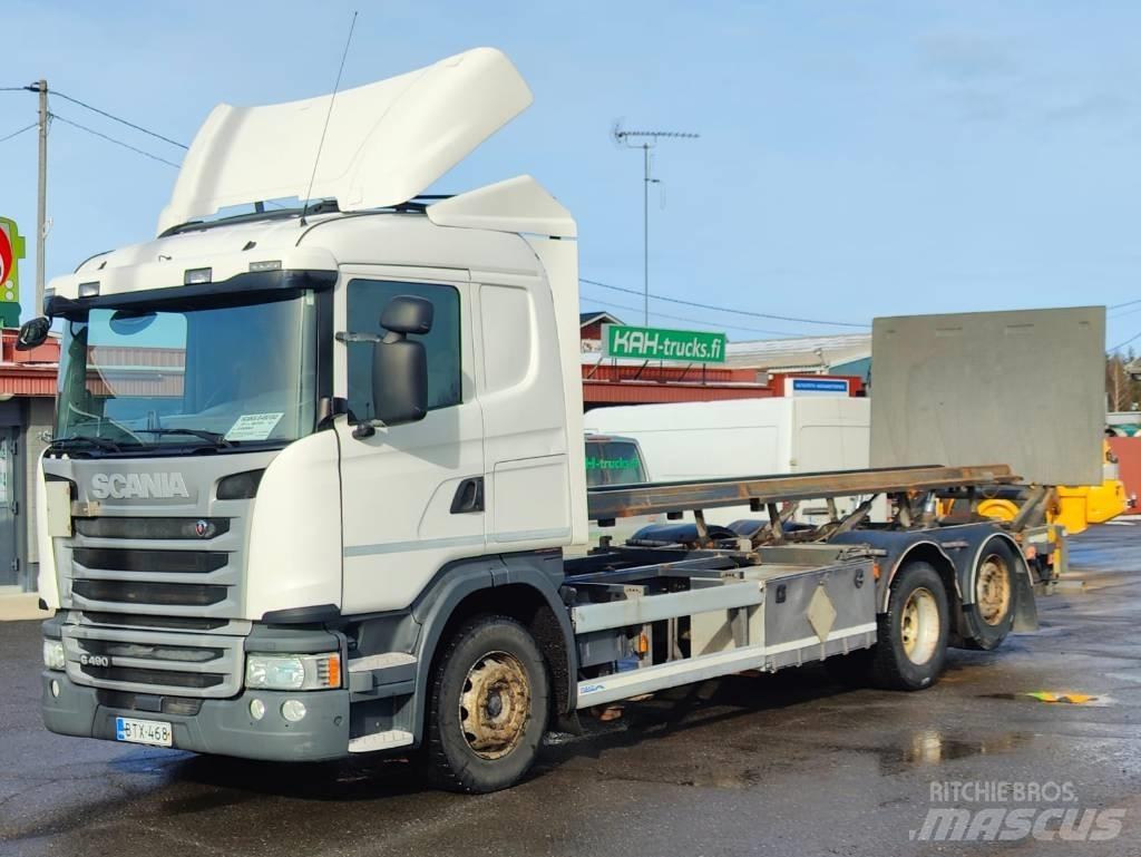 Scania G 490 Smagās mašīnas ar konteineriem