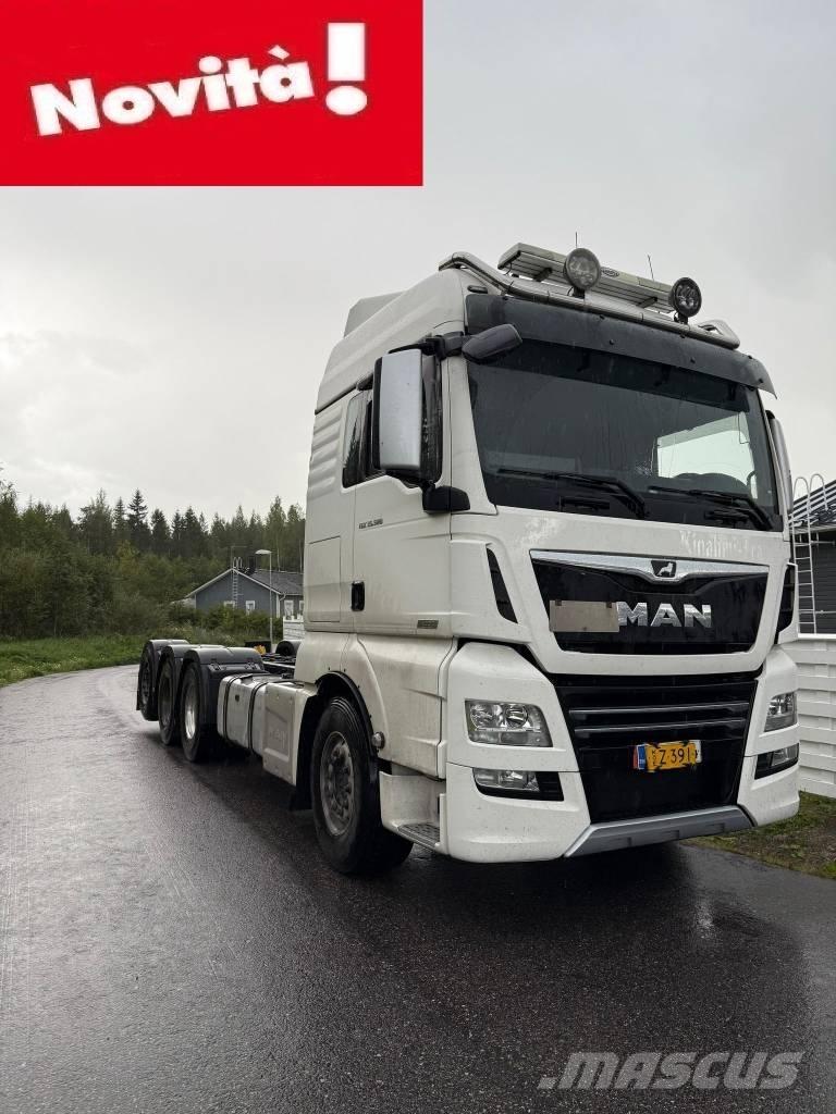 MAN TGX 32.580 Platformas/kravas mašīnas ar vinču