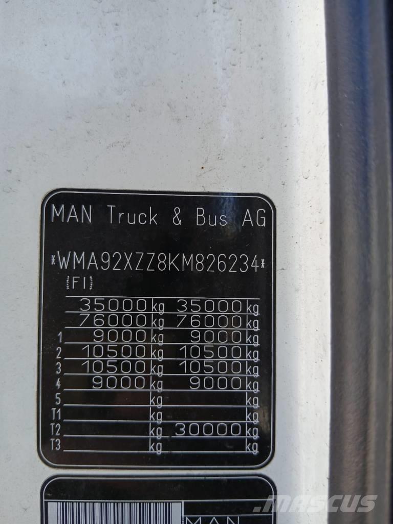 MAN TGX 35.580 Evakuatori