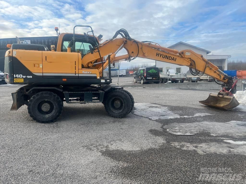 Hyundai 140w 9A Ekskavatori uz riteņiem