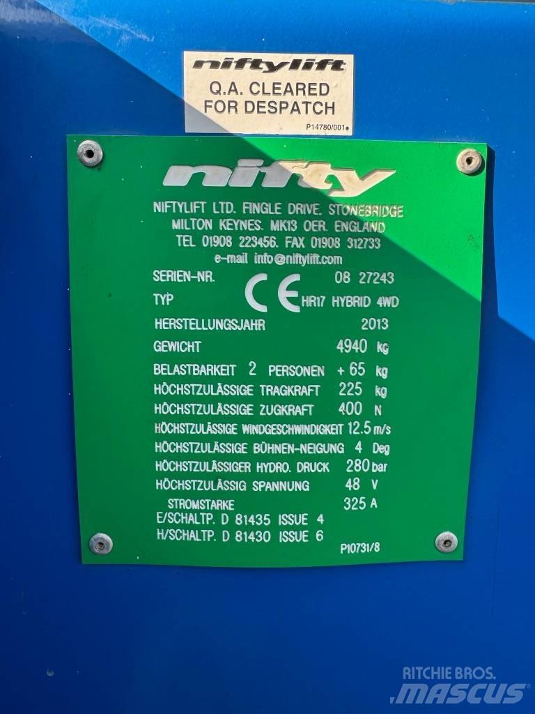 Niftylift HR 17 D E Strēles pacēlāji